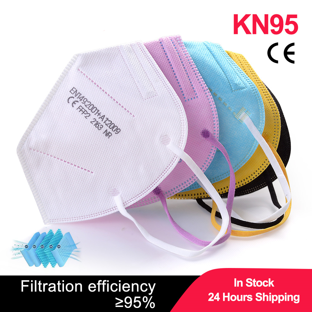 Black Face Mask Pack - หน้ากากเด็ก KN95 FFP2 สีดำ 100 ชิ้น