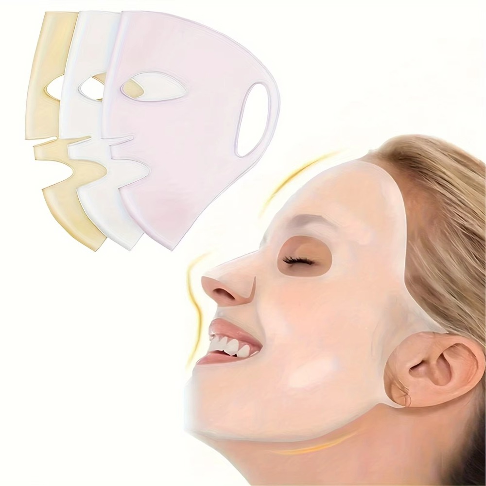 Silicone Mask Bracket - ที่แขวนหน้ากากซิลิโคนแบบใช้ซ้ำได้ ดีไซน์คล้องหู ป้องกันริ้วรอย ช่วยเพิ่มความชุ่มชื้น ฝาครอบหน้ากาก 3