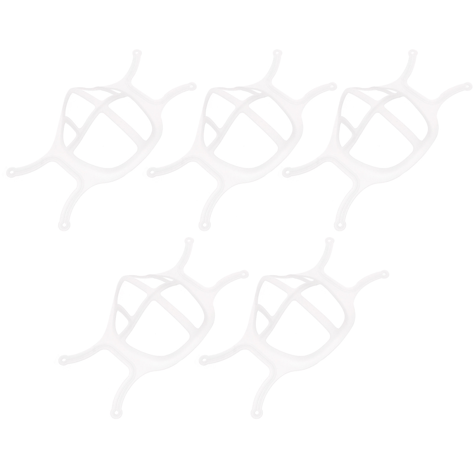 Silicone Mask Bracket - ที่วางหน้ากากซิลิโคนเกรดอาหารพรีเมียม 5 ชิ้น พร้อมโครงรองรับด้านใน ช่วยให้หายใจสะดวก ป้องกันลิปสติกเปื้อน