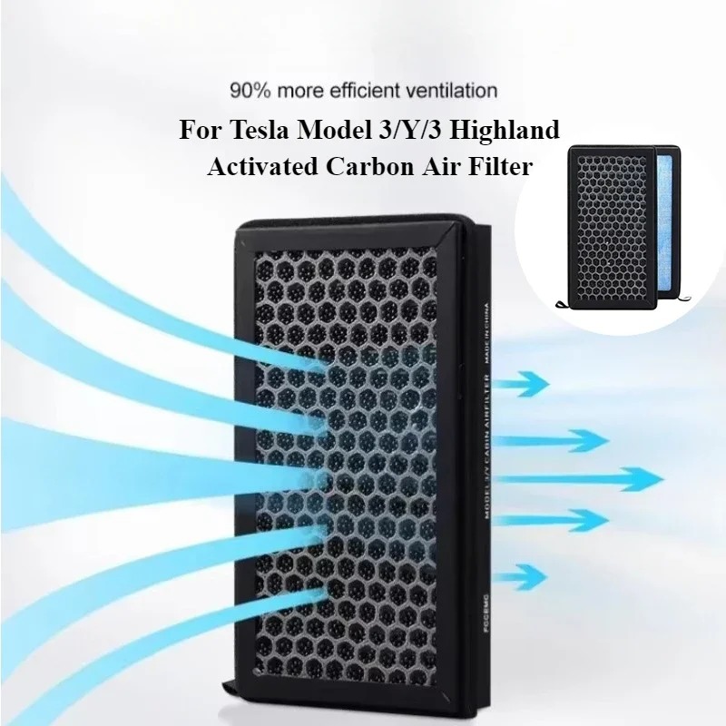 Filter Replacement N95 - สำหรับเทสลารุ่น 3/Y/3 ไฮแลนด์ 2024 HEPA N95