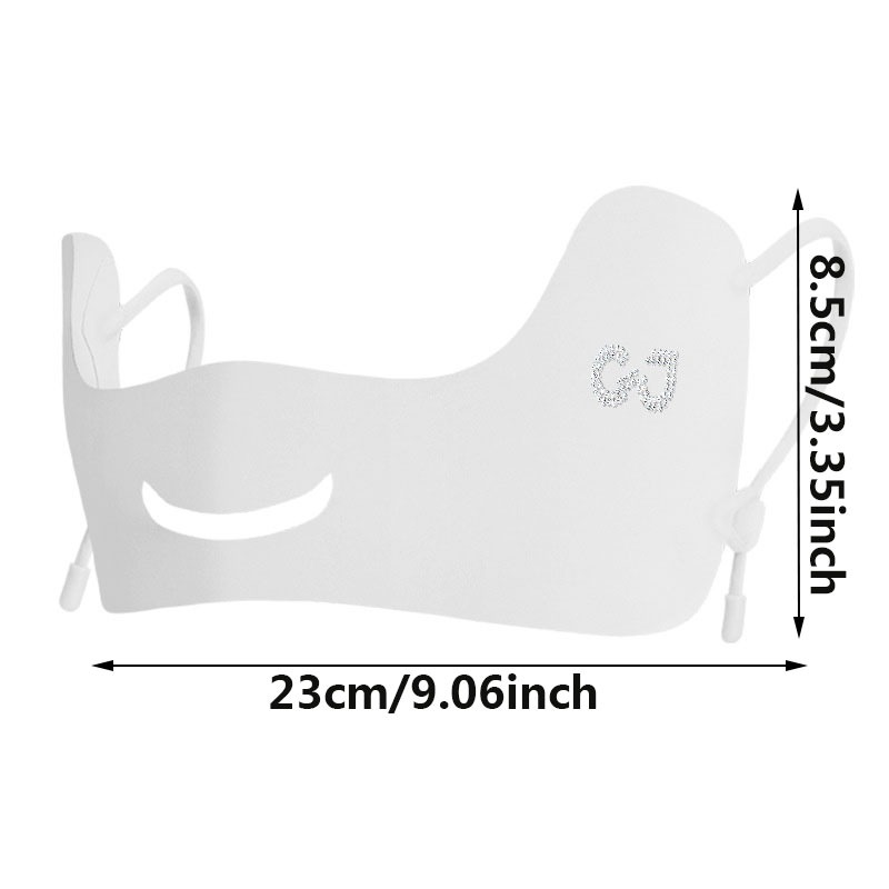 ฤดูร้อนหน้ากากผ้าไหมน้ําแข็งBr - Sports Mask Breathable บทวิจารณ์และราคา