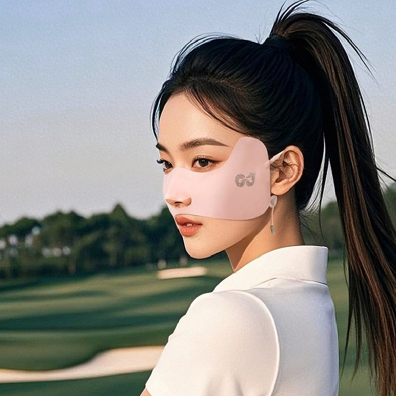 ฤดูร้อนหน้ากากผ้าไหมน้ําแข็งBr - Sports Mask Breathable บทวิจารณ์และราคา