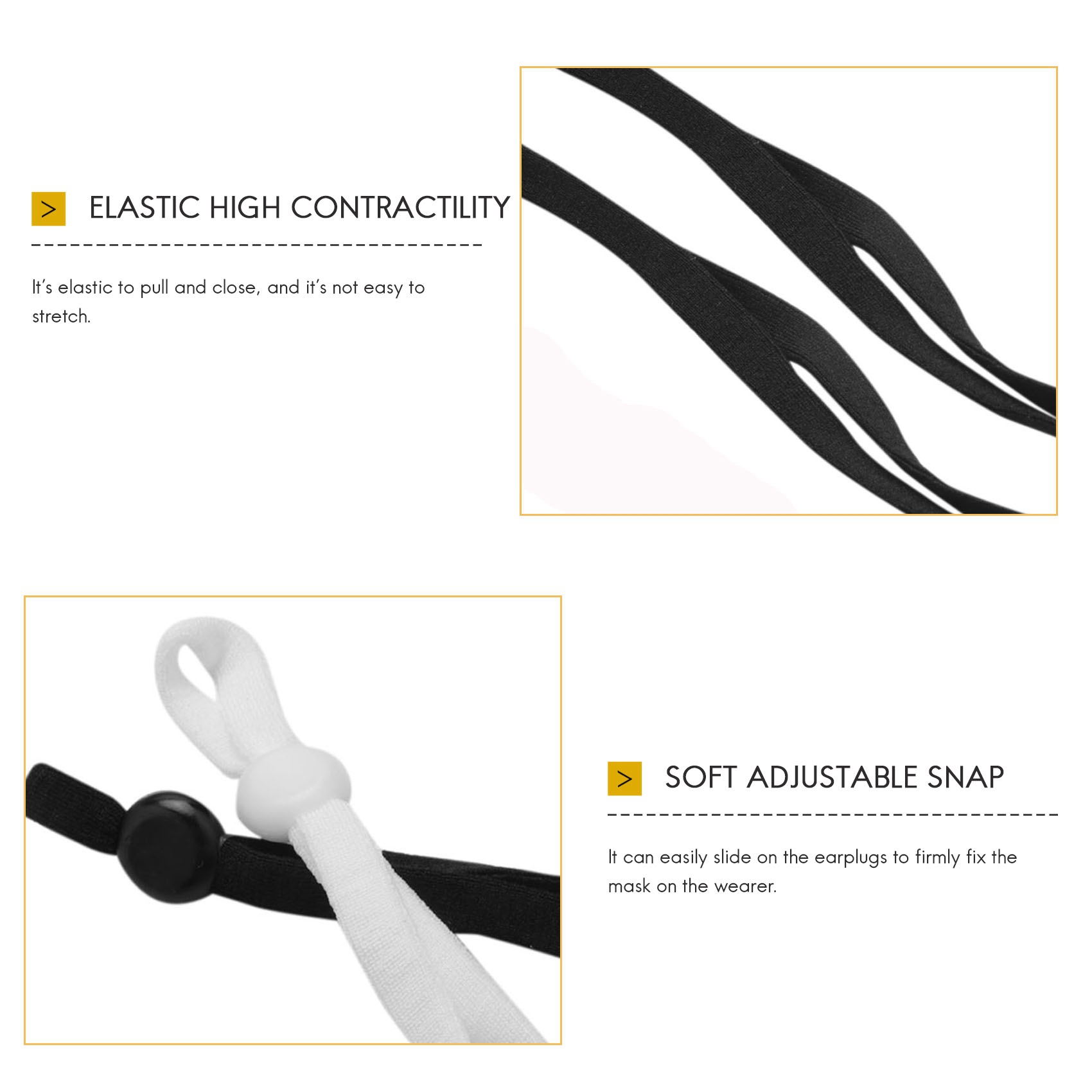 A27F-2000 ชิ้น สายยางยืดสำหรับ - Mask Lanyard Adjustable บทวิจารณ์และราคา