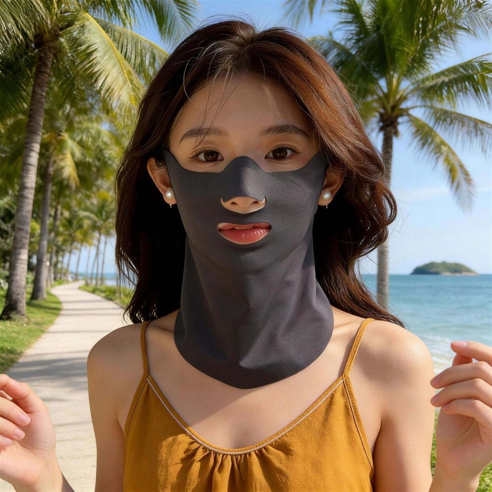 หน้ากากกันแดดแบบคล้องคอไนลอนสำ - Sports Mask Breathable บทวิจารณ์และราคา