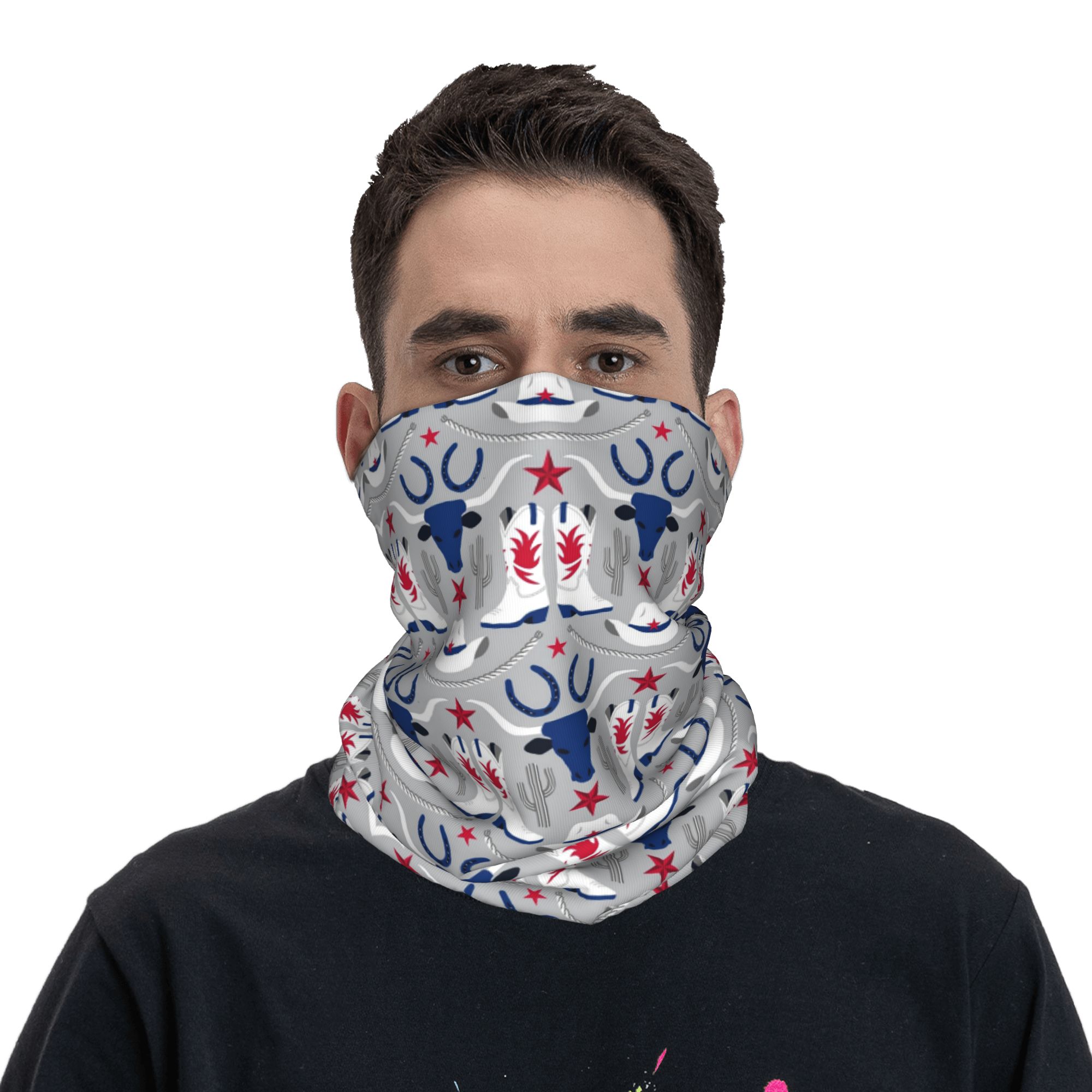 Old Wild West Cowboy Bandana N - Sports Mask Breathable บทวิจารณ์และราคา