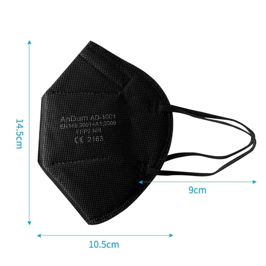 5 ชิ้น FFP2 มาส์ก CE ได้รับการ - Respirator Half Face บทวิจารณ์และราคา